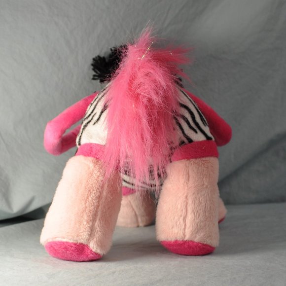 plush purse Olly & Friends pink horse in a zebra costume NWT (w1383) - Picture 6 of 11